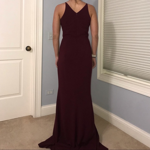 Dress the Population Burgundy Iris Dress - Picture 3 of 9